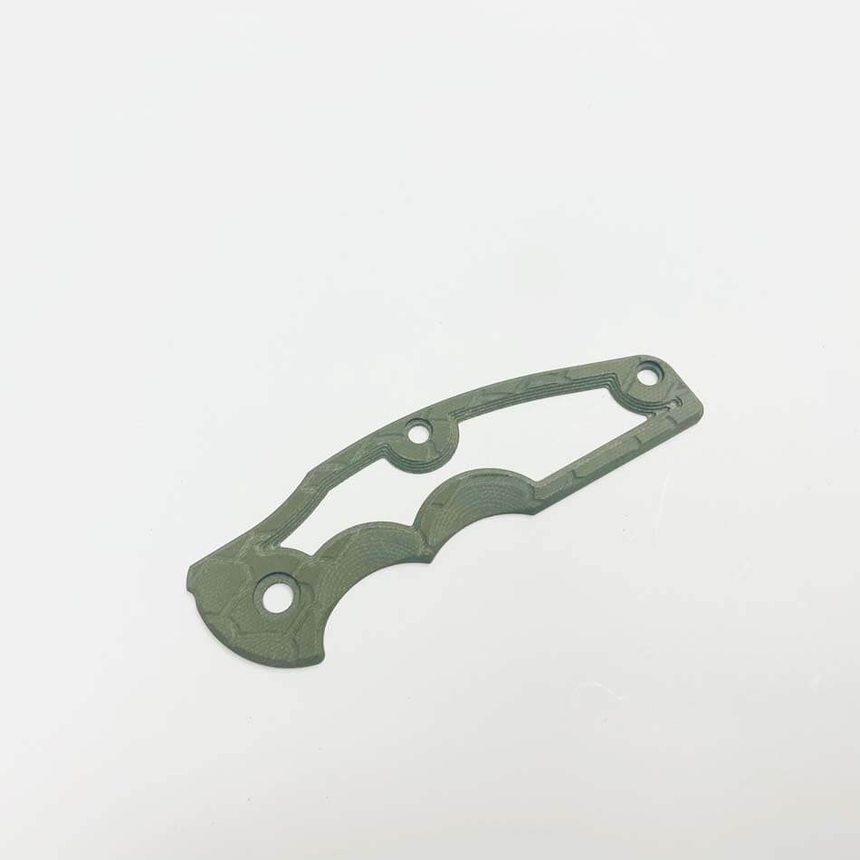 Rick Hinderer Jurassic Cut-Out OD Green G10 Scale