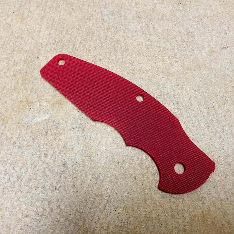 Rick Hinderer Jurassic Red G10 Scale - Jurassic Red G10 Scale