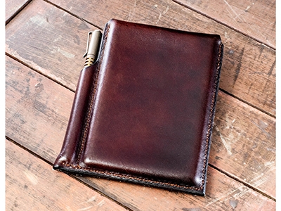 Hinderer Investigator Notebook Leather Case-Dark Brown - A500110LDB