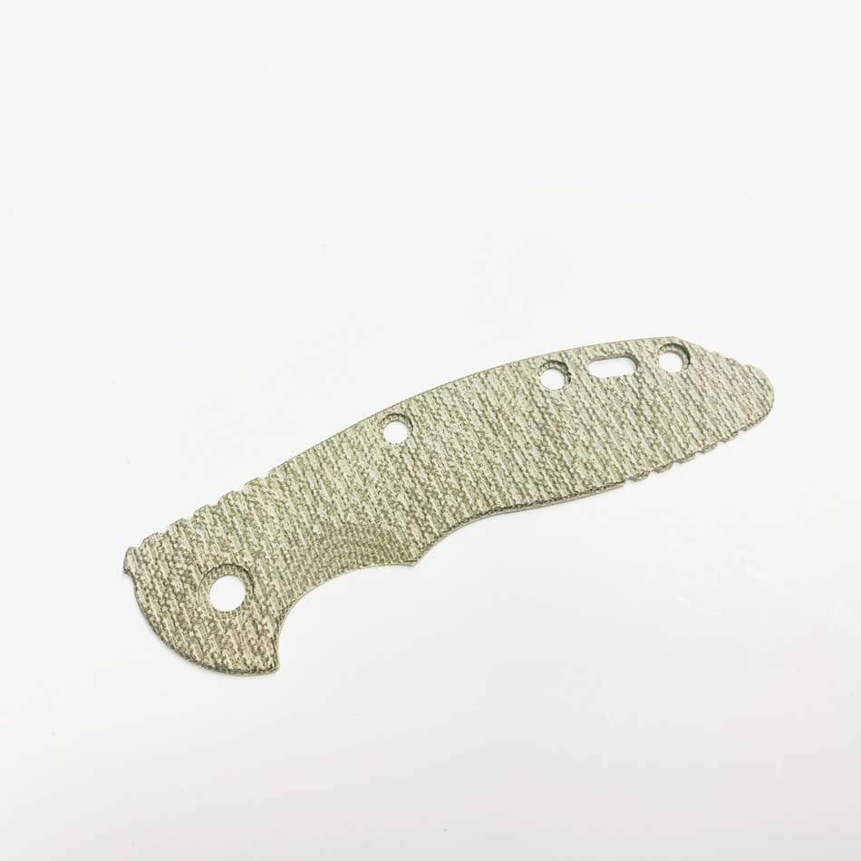 Rick Hinderer XM-18 3.5" SKINNY Textured Micarta OD Green Rick Hinderer XM-18 3.5" SKINNY Textured Micarta OD Green