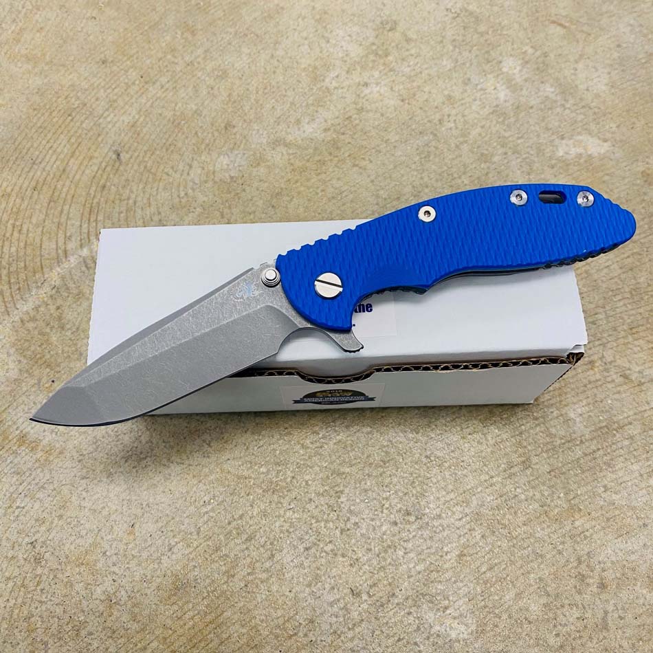 Hinderer XM-18 3.5" Spanto S45VN Tri-Way Working Finish Blue G-10 Knife Hinderer XM-18 3.5" Spanto S45VN Tri-Way Working Finish Blue G-10 Knife
