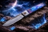 Medford Gentleman Jack GJ-2 Ti 3.1" S45VN TANTO Slip Joint FACED ACID ETCHED BLUE to BRONZE Handle Knife with Pocket Clip Medford Gentleman Jack GJ-2 Ti 3.1" S45VN TANTO Slip Joint FACED ACID ETCHED BLUE to BRONZE Handle Knife with Pocket Clip