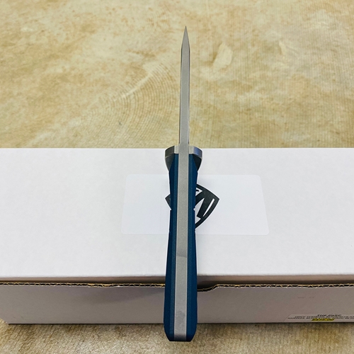 Medford The Deep Tumbled Blade 4.5" Blue Black G-10 handles Fixed Blade Knife - The Deep