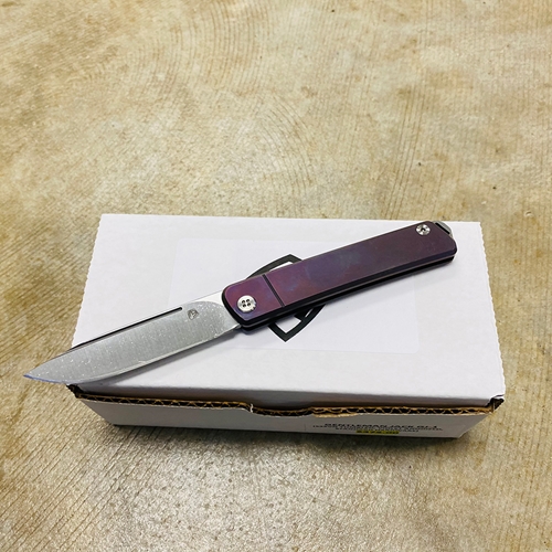 Medford Gentleman Jack GJ-1 Ti 3.1" Slip Joint Violet Handle Knife - GJ-1 Violet