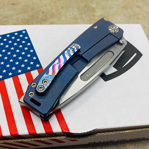 Medford Marauder S35V 3.75" Tanto Blue American Flag Knife 05-034 - MK007STT-37A2-TSCB-BN 05-034