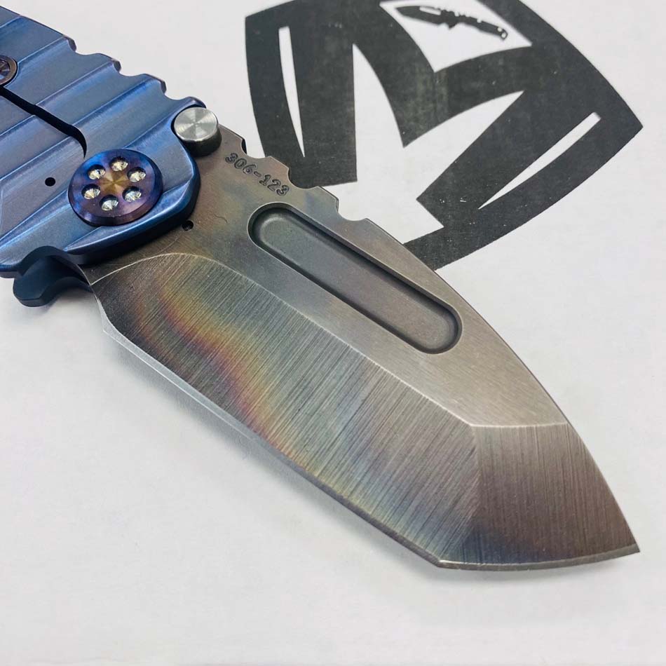 Medford Micro Praetorian T S45VN 2.8" Vulcan Tanto Dark Blue Armadillo Knife Serial 304-123 - MKT Micro Prae Armadillo Blue
