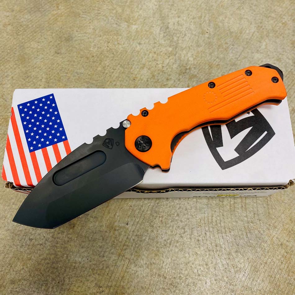 Medford Praetorian Scout M/P D2 Tanto PVD Blade G10 Hi-Vis Orange Handles Knife Serial 212-628 - MKT Praetorian Scout Orange 212-628