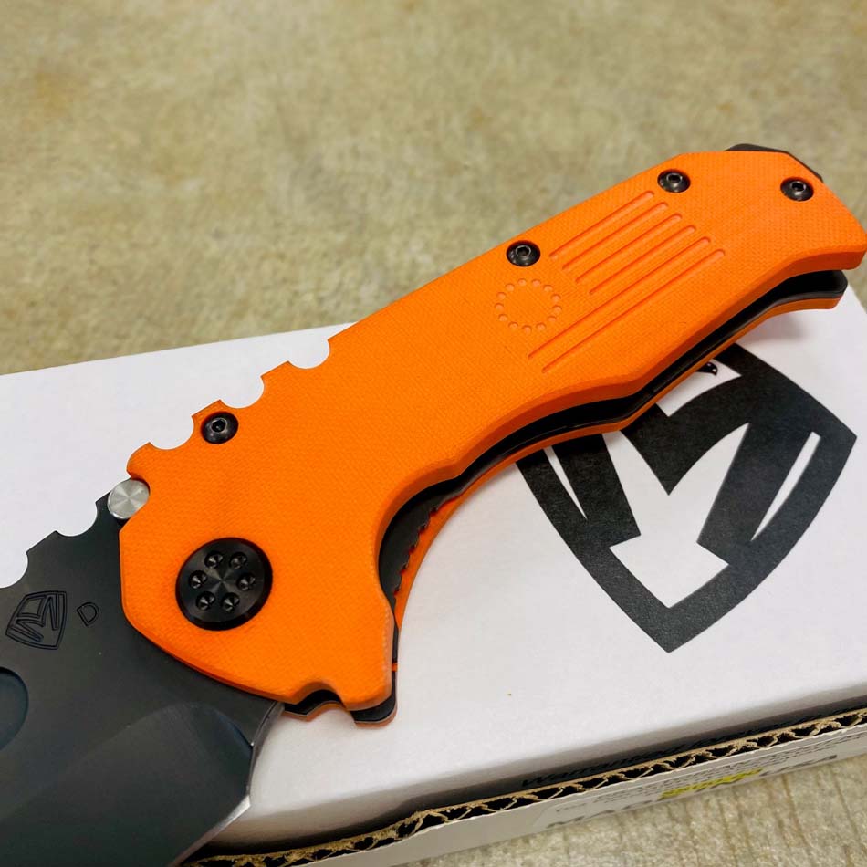 Medford Praetorian Scout M/P D2 Tanto PVD Blade G10 Hi-Vis Orange Handles Knife Serial 212-628 - MKT Praetorian Scout Orange 212-628