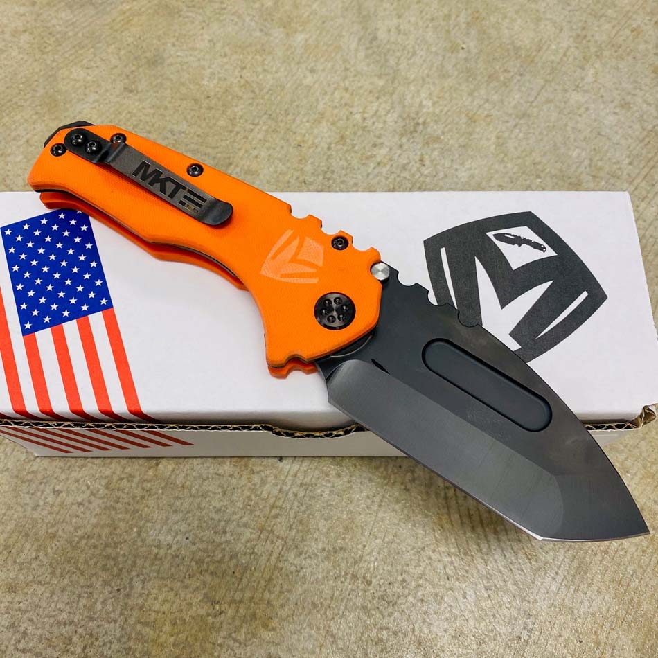 Medford Praetorian Scout M/P D2 Tanto PVD Blade G10 Hi-Vis Orange Handles Knife Serial 212-628 - MKT Praetorian Scout Orange 212-628