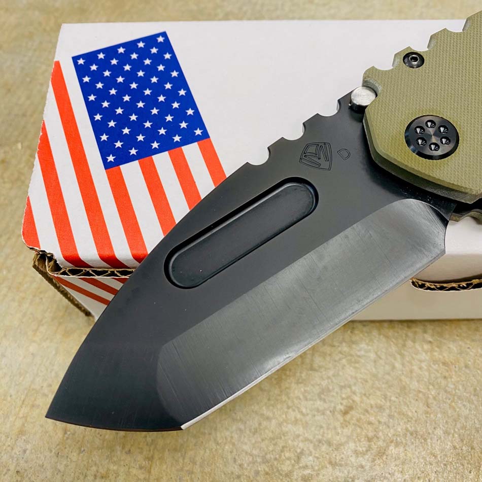 Medford Praetorian Scout M/P D2 Tanto PVD Blade G10 OD Green Handles Knife Serial 212-618 - MKT Scout knife OD green