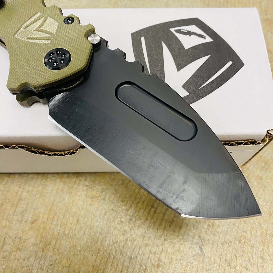 Medford Praetorian Scout M/P D2 Tanto PVD Blade G10 OD Green Handles Knife Serial 212-618 - MKT Scout knife OD green