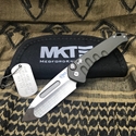 Medford Praetorian Swift 3.75" Tanto Tumbled Automatic Folding Knife OD Green Handles