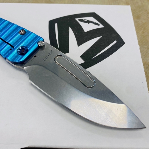 Medford Slim Midi S45VN Tumbled 3.25" Drop Point Aquamarine Gator Belly Knife Serial 306-239 - MKT Slim Midi Gator Belly Aqua