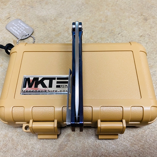 Medford Slim Midi S35VN Satin 3.25" Tanto Water Ripples Folding Knife Serial 03-045 - MK201SSTT-02AN-TSCS-Q4