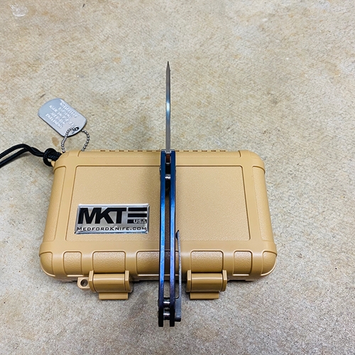 Medford Slim Midi S35VN Satin 3.25" Tanto Water Ripples Folding Knife Serial 03-045 - MK201SSTT-02AN-TSCS-Q4