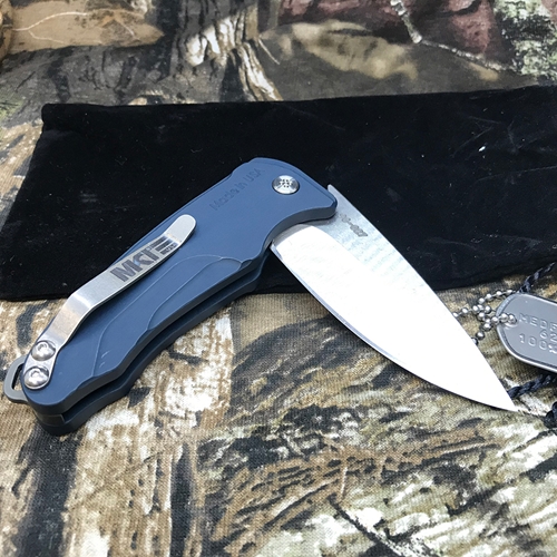 Medford Smooth Criminal Blue S35VN Blade 3" Folding Knife Serial 98-027 - MK039STQ-44AU-SSCS-BN 98-027