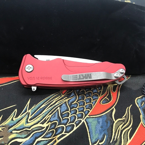 Medford Smooth Criminal Crimson Red S35VN Blade 3" Folding Knife Serial 95-078 - MK039STQ-41AR-SSCS-BN 95-078
