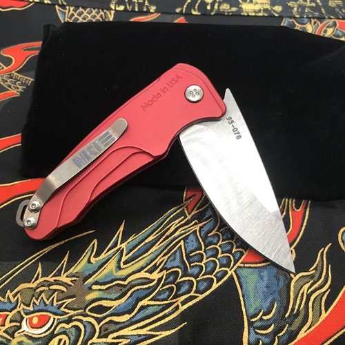 Medford Smooth Criminal Crimson Red S35VN Blade 3" Folding Knife Serial 95-078 - MK039STQ-41AR-SSCS-BN 95-078