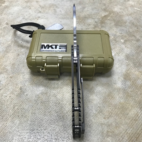Medford TFF-1 S35VN 4" Satin Blade Pinstriping Handles Knife Serial 98-007 - MKT014SSTQ-30PV-SSCB-Q4 98-007