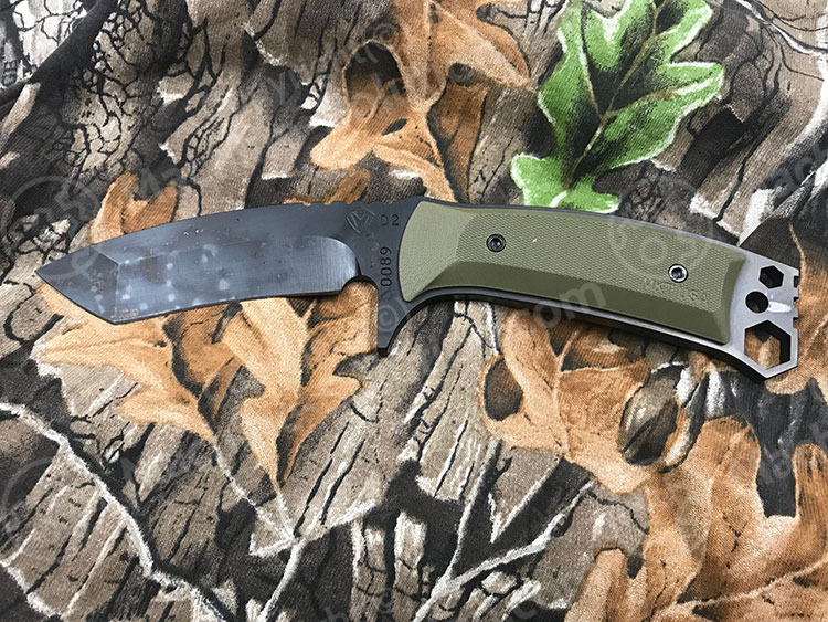 Medford TST-1 D2 PVD Tanto Fixed Black Handle Black Knife MK057DPQ-10KO-Q2Q3-Q4 - MK057DPQ-10KO-Q2Q3-Q4