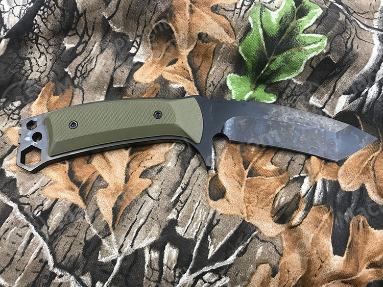 Medford TST-1 D2 PVD Tanto Fixed Black Handle Black Knife MK057DPQ-10KO-Q2Q3-Q4 - MK057DPQ-10KO-Q2Q3-Q4