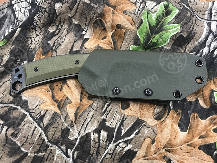 Medford TST-1 D2 PVD Tanto Fixed Black Handle Black Knife MK057DPQ-10KO-Q2Q3-Q4 - MK057DPQ-10KO-Q2Q3-Q4