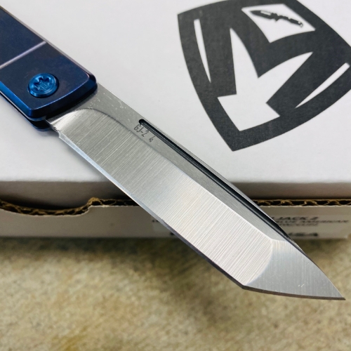 Medford Gentleman Jack GJ-2 Ti 3.1" S45VN TANTO Slip Joint AMERICAN FLAG Handle Knife with Pocket Clip - MKT GJ-2 American Flag Knife