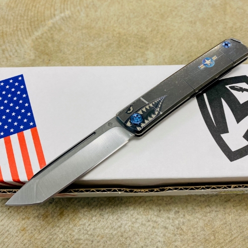Medford Gentleman Jack GJ-2 Ti 3.1" S45VN TANTO Slip Joint WARTHOG Handle Knife with Pocket Clip - MKT GJ-2 Warthog Knife