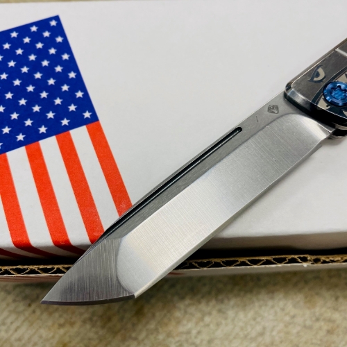 Medford Gentleman Jack GJ-2 Ti 3.1" S45VN TANTO Slip Joint WARTHOG Handle Knife with Pocket Clip - MKT GJ-2 Warthog Knife