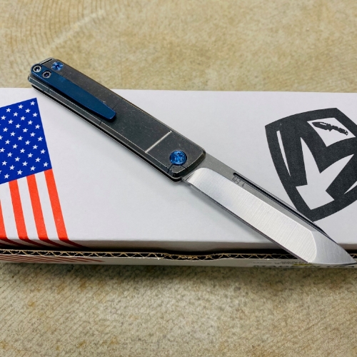 Medford Gentleman Jack GJ-2 Ti 3.1" S45VN TANTO Slip Joint WARTHOG Handle Knife with Pocket Clip - MKT GJ-2 Warthog Knife