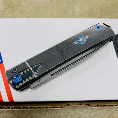 Medford Gentleman Jack GJ-2 Ti 3.1" S45VN TANTO Slip Joint WARTHOG Handle Knife with Pocket Clip - MKT GJ-2 Warthog Knife