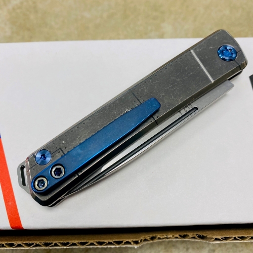Medford Gentleman Jack GJ-2 Ti 3.1" S45VN TANTO Slip Joint WARTHOG Handle Knife with Pocket Clip - MKT GJ-2 Warthog Knife