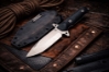 Medford AIO-2 ProSeries 3V Tumbled 5.3" Fixed Blade Black G10 Handles Knife Medford AIO-2 ProSeries 3V Tumbled 5.3" Fixed Blade Black G10 Handles Knife