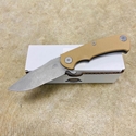 Rick Hinderer Project X Clip Point, Magnacut 3.66" Stonewash, Coyote G10 Folding Knife