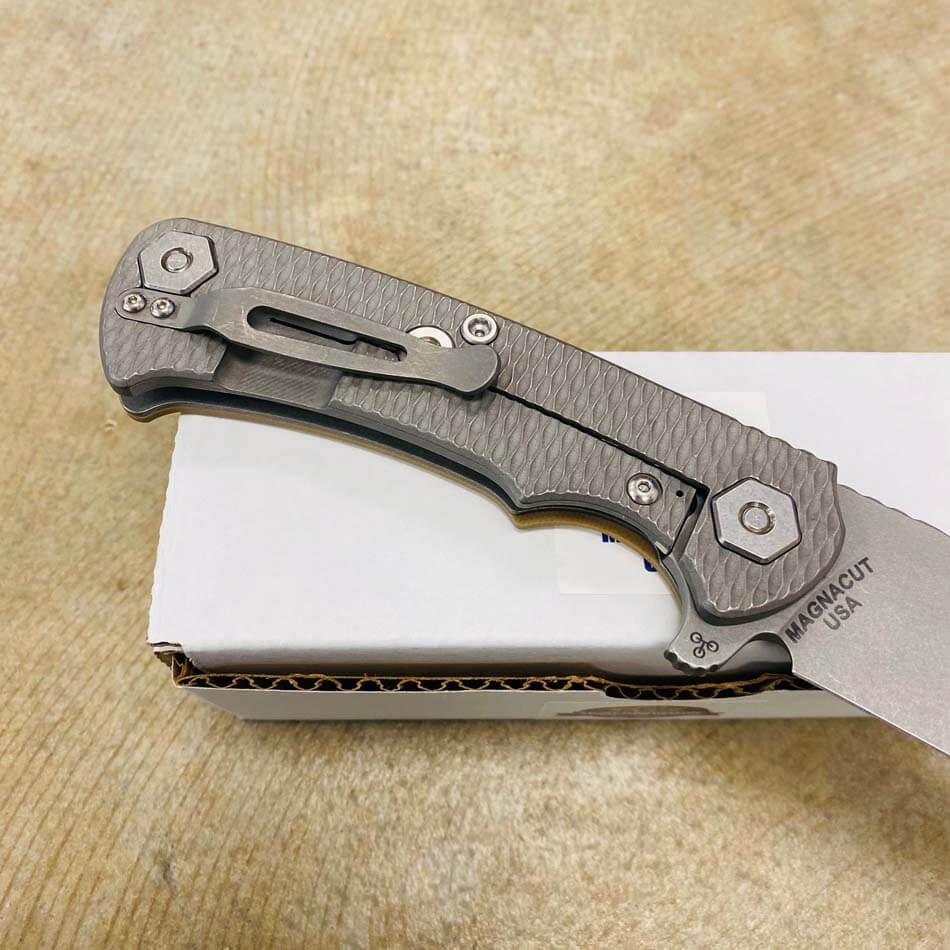 Rick Hinderer Project X Clip Point, Magnacut 3.66" Stonewash, Coyote G10 Folding Knife - RH Project X Coyote Tan Knife