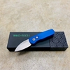 Protech Runt 5 R5101-BLUE Smooth Blue Handle 1.9" Stonewash 20CV Wharncliffe Blade Auto Knife