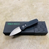 Protech Runt 5 R5105 Textured Black Handle 1.9" Stonewash 20CV Wharncliffe Blade Auto Knife 