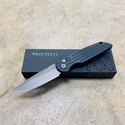 PROTECH TR-3 Clip Point 3.5" Auto Black Handle with Grooves Bead Blasted Blade Knife PROTECH TR-3 Clip Point 3.5" Auto Black Handle with Grooves Bead Blasted Blade Knife
