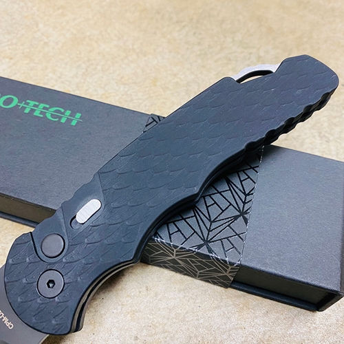 PROTECH TR-4.F3 4" Tactical Response 4 Feather Grip D2 Automatic Knife  - TR-4 F3