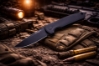Protech LG303 D2 Les George Rockeye 3.4" CPM-D2 DLC Black Blade Black Handles Automatic Knife Protech LG303 D2 Les George Rockeye 3.4" CPM-D2 DLC Black Blade Black Handles Automatic Knife