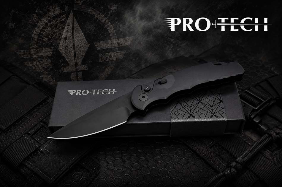 Protech T503-Operator Automatic Sterile Black Handle with Safety Steel Glass Breaker DLC S35VN Blade Tritium Push Button Knife BLADE SHOW 2026 Protech T503-Operator Automatic Sterile Black Handle with Safety Steel Glass Breaker DLC S35VN Blade Tritium Push Button Knife BLADE SHOW 2026