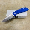 Rick Hinderer XM-24 4.0" Spearpoint Tri-Way, Stonewash Blue, Blue G10 Folding Knife Rick Hinderer XM-24 4.0" Spearpoint Tri-Way, Stonewash Blue, Blue G10 Folding Knife