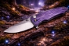 Medford Smooth Criminal Ti S45VN 3" Tumbled Blade, Bead Blasted Cement with Brushed Violet Bark Handles, Knife Serial 505-071 Medford Smooth Criminal Ti S45VN 3" Tumbled Blade, Bead Blasted Cement with Brushed Violet Bark Handles, Knife Serial 505-071