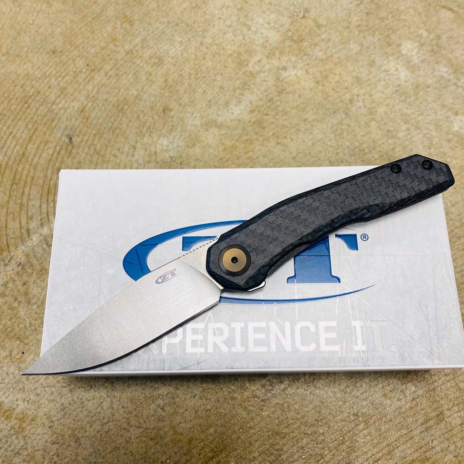Zero Tolerance 0545 3.25" Stonewash MagnaCut Titanium Carbon Fiber Knife - 0545 