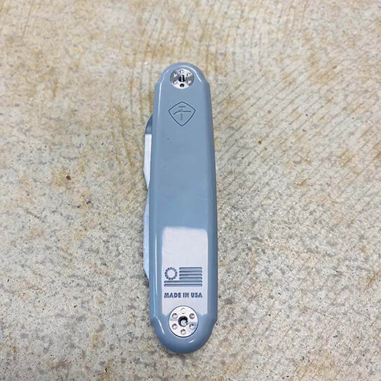 Pocket Knife With Dog Tag
